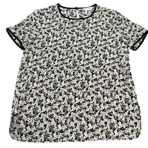 MaxMara Tops - Max Mara Floral Print Scoop Neck Blouse